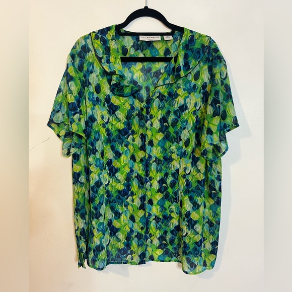 SAG Harbor women's blouse 2X - Picture 2 of 4